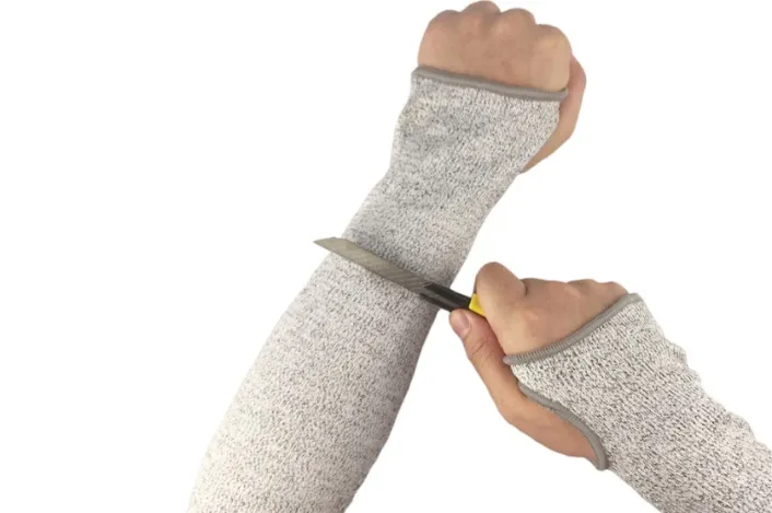 grey HPPE protective arm sleeve grey HPPE protective arm sleeve